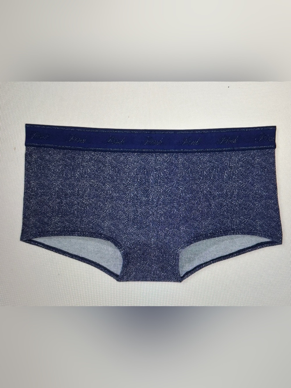 Pink Victoria’s Secret Denim Booty Lounge Blue Short Women XXL NEW Jean Look